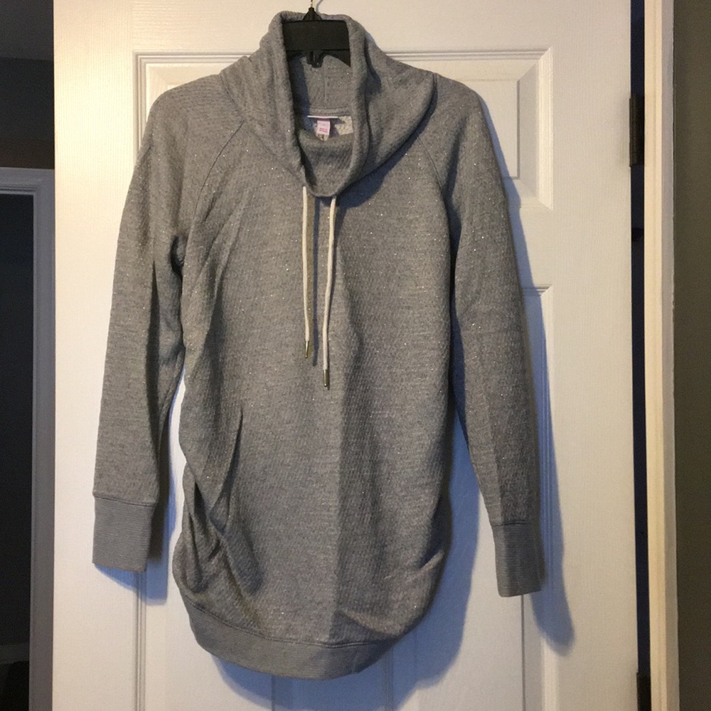 Golden Sparkle Crowl Neck Sweatshirt